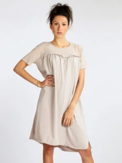 Maxi Vestito Donna Oversize - Naturale