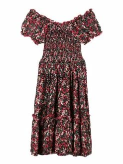 Vestito Bambina In Cotone Manica Corta - Multicolore