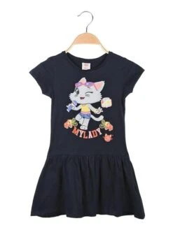 Vestito Bambina Manica Corta - Blu Scuro