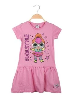 LOL Surprise Vestito Bambina Manica Corta - Rosa