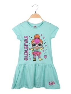 LOL Surprise Vestito Bambina Manica Corta - Acqua Marina
