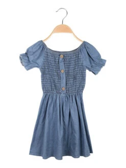 Vestito Da Bambina Effetto Jeans - Jeans