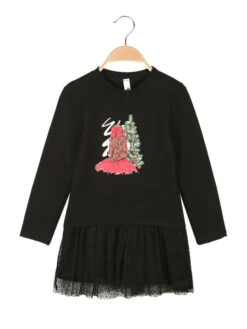 Bad Girl Vestito Da Bambina Natalizio Con Interno Felpato