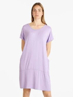 Vestito Donna A Maniche Corte - Lilla