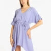 Vestito Donna Con Cintura - Lilla