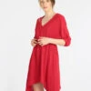 Vestito Donna Con Cintura - Rosso