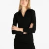 Vestito Donna Con Colletto - Nero
