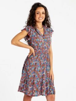 Solada Vestito Donna Floreale In Cotone