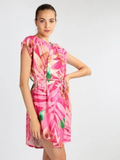 Vestito Donna Floreale - Fucsia