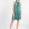 Vestito Donna Plissettato - Turchese