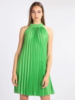 Vestito Donna Plissettato - Verde