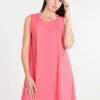 Vestito Donna Smanicato Overszize - Fucsia
