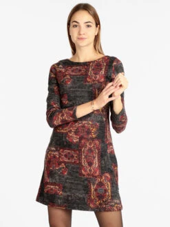 Vestito In Maglia Da Donna - Grigio