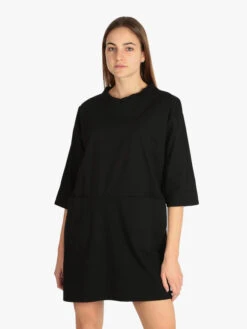 Vestito In Maglia Modello Oversize - Nero