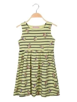 J.N.S Vestito Smanicato Con Stampa Unicorni